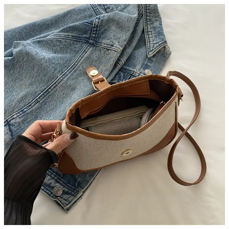 Underarm Bag Women's Shoulder Crossbody Light Grey — feature 27