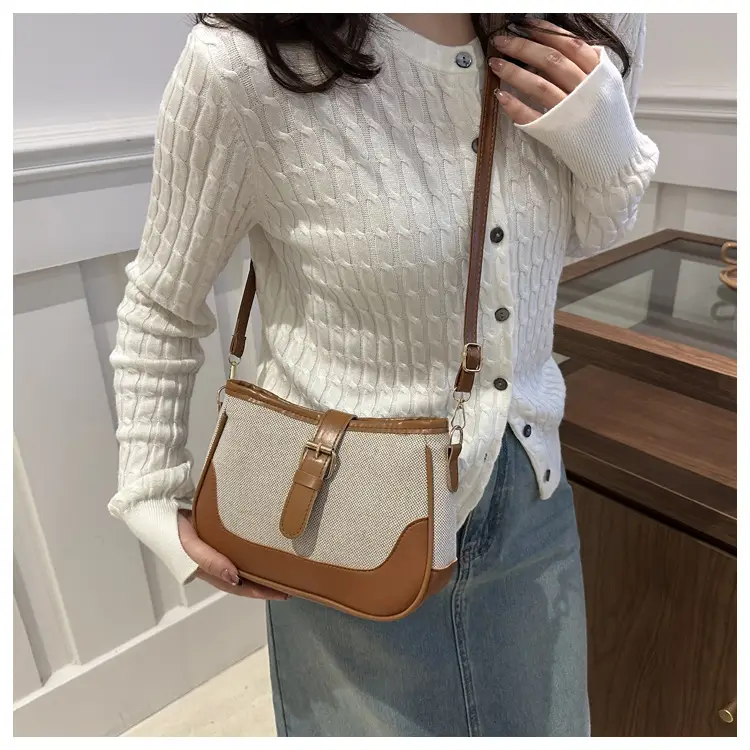 Underarm Bag Women's Shoulder Crossbody Light Grey — feature 31