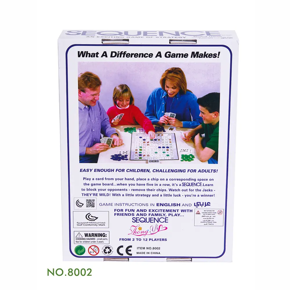 Cross-border foreign trade English Arabic game card leisure adult entertainment game card table game sequence card