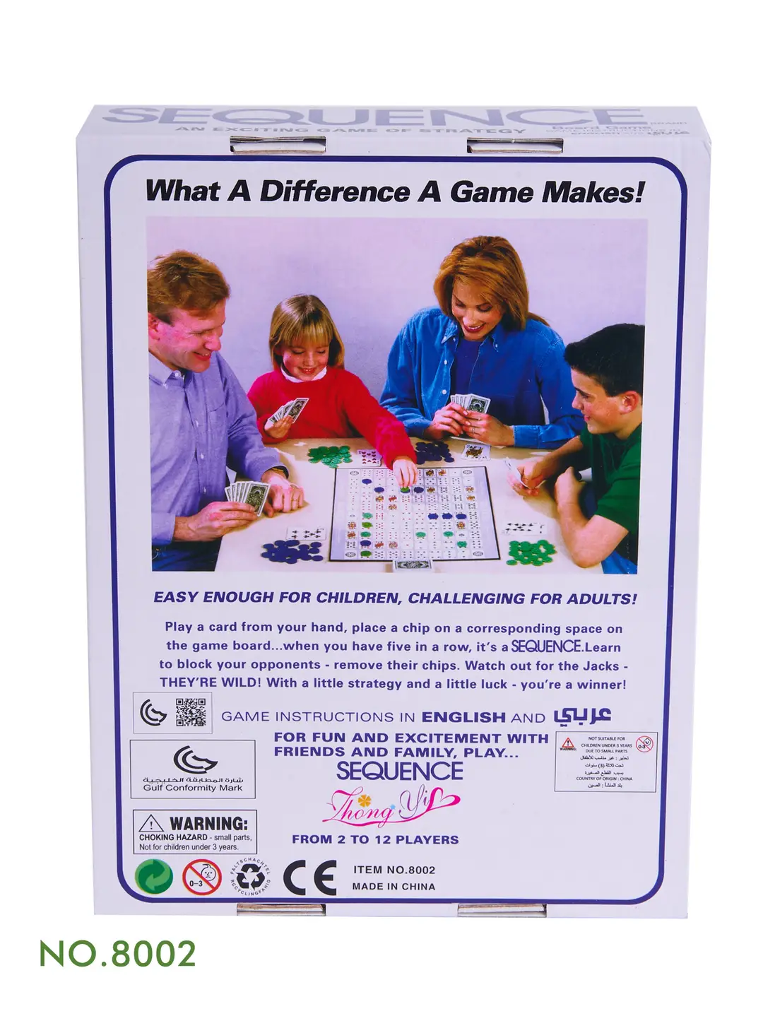 Cross-border foreign trade English Arabic game card leisure adult entertainment game card table game sequence card — feature 6