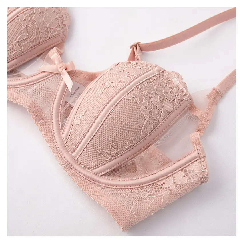 Red Lace Push Up Bra Big Chest Rabbit Ears — feature 5