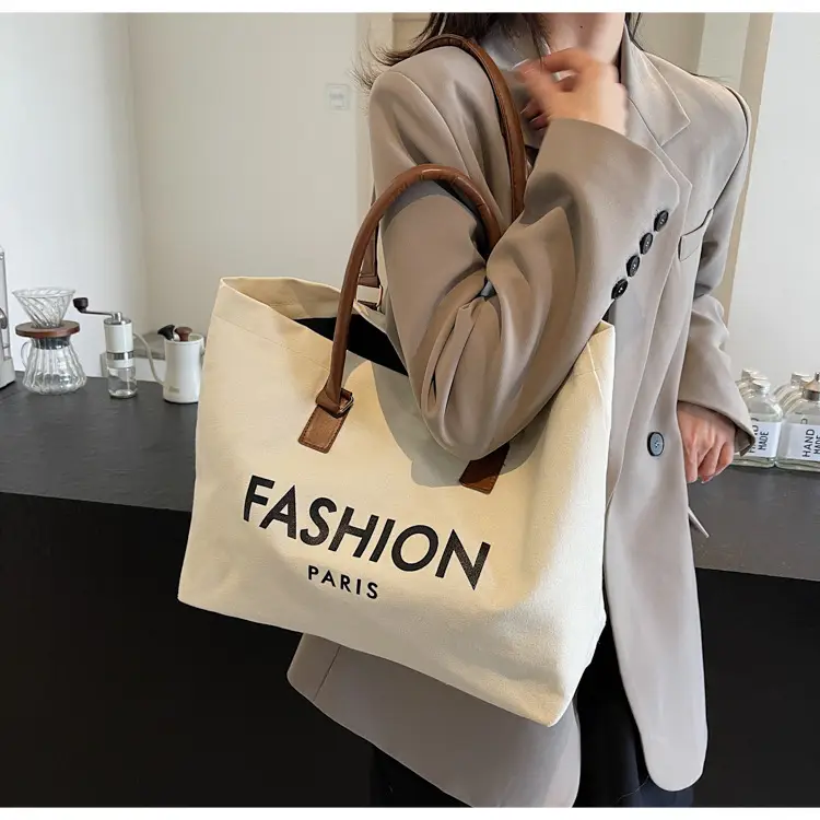 Fashion Paris Canvas Shoulder Bag Large 2024 — feature 10