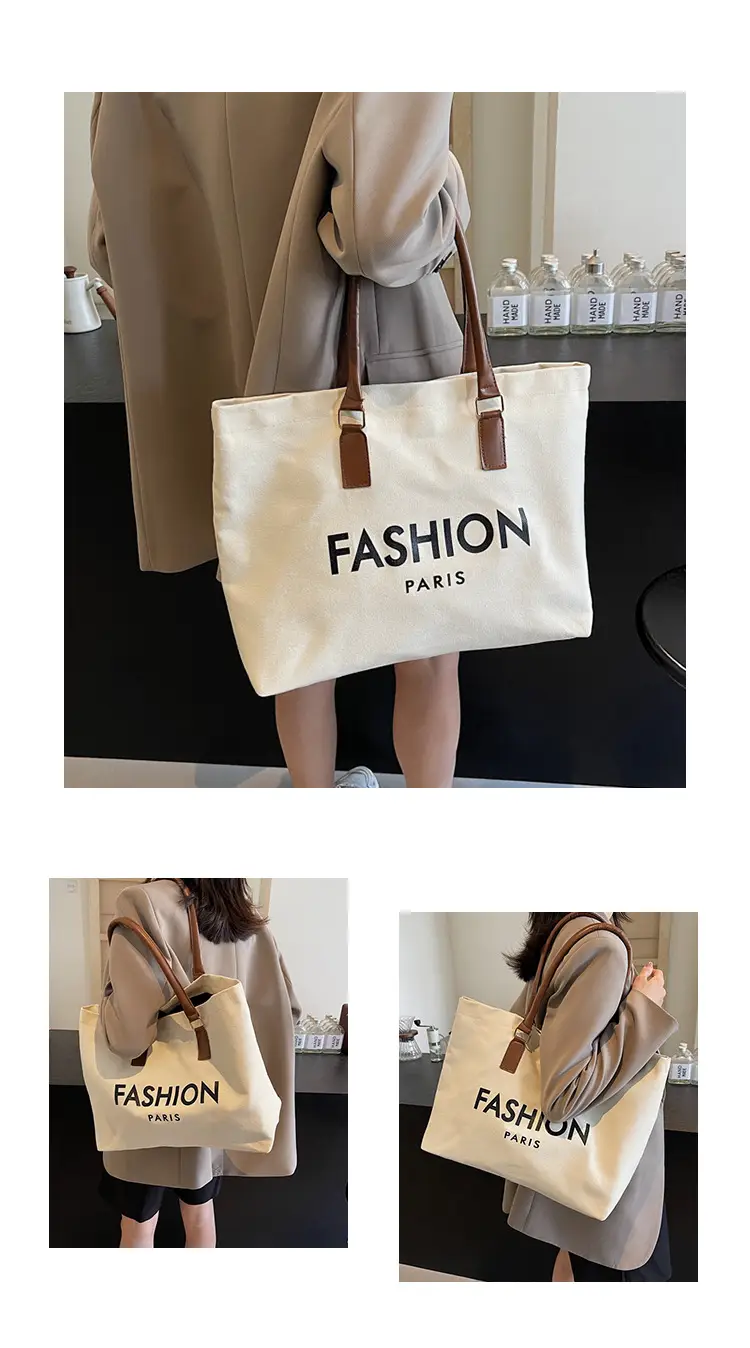 Fashion Paris Canvas Shoulder Bag Large 2024 — feature 22