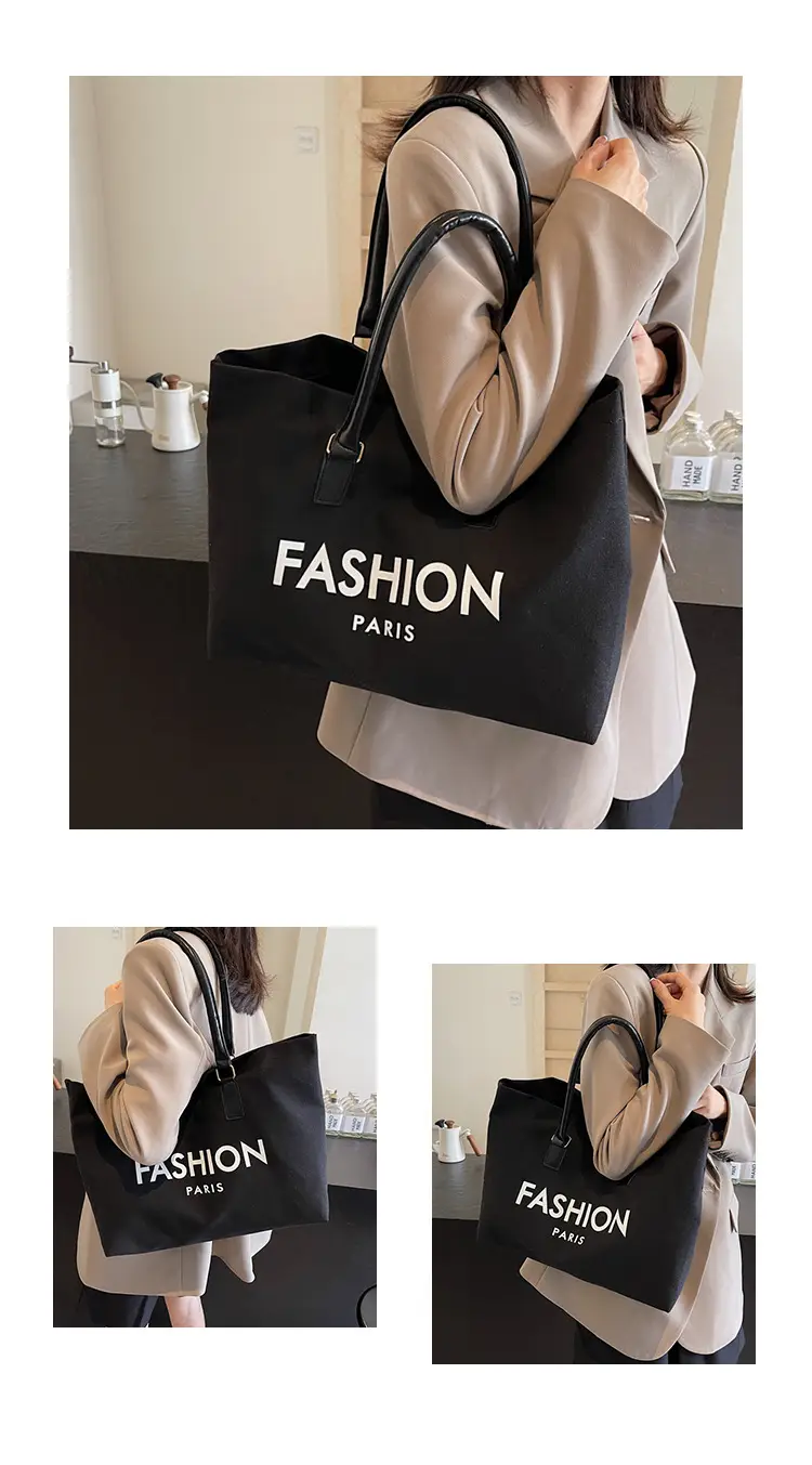 Fashion Paris Canvas Shoulder Bag Large 2024 — feature 23