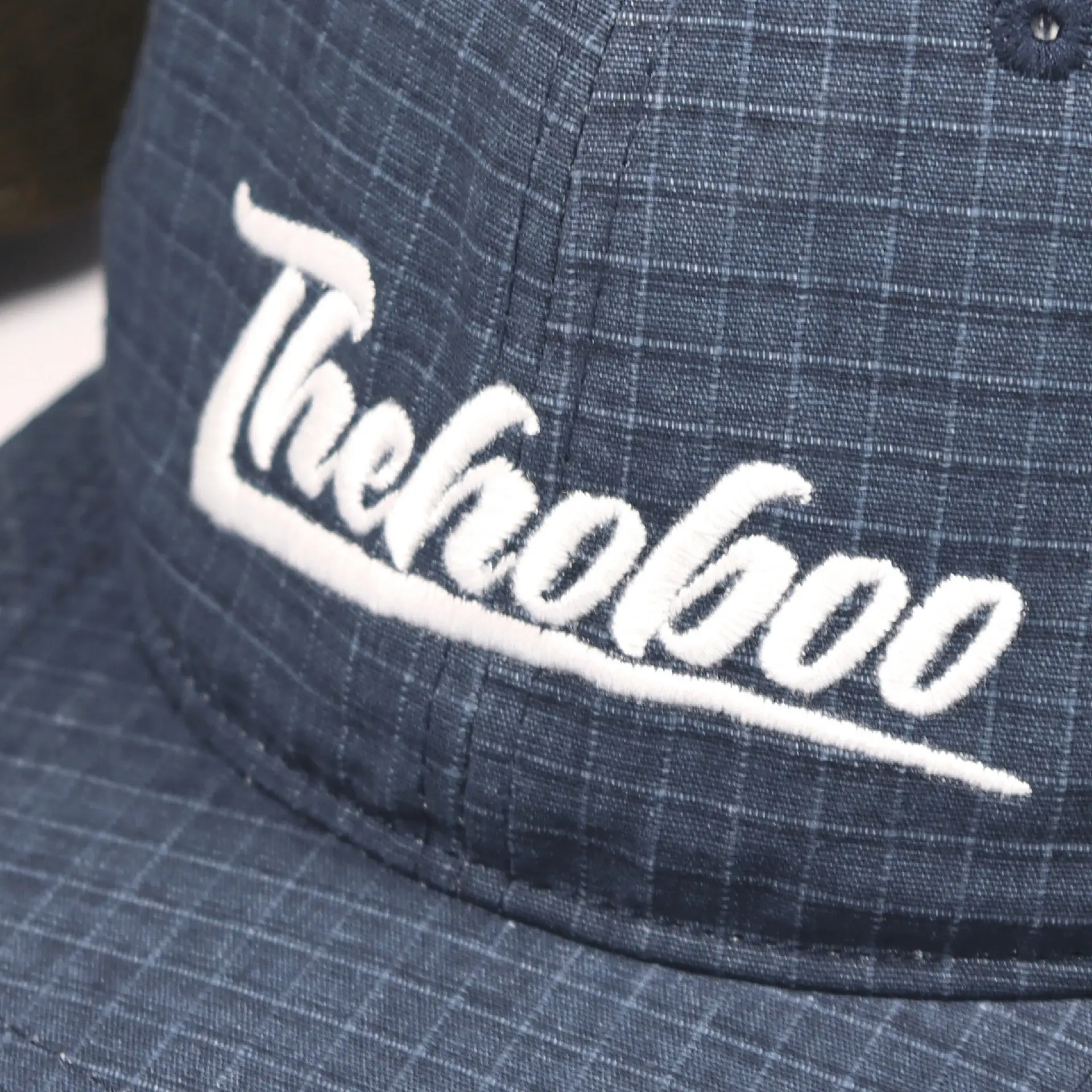 Japanese Style Plaid Sunscreen Hat for Men Women Blue - Image 5