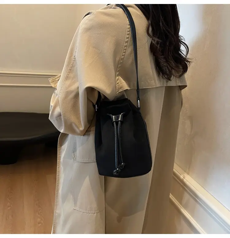 2024 Winter Suede Retro Bucket Bag with Crossbody Strap — feature 16