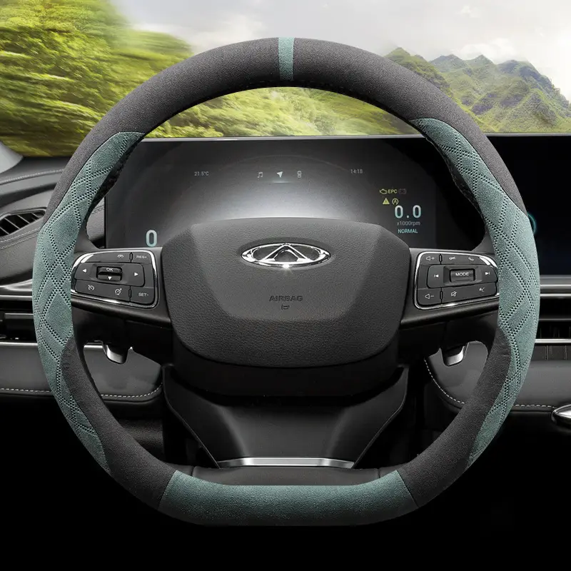 Ruihu 8/9 Chery Ruihu 8pro/plus Ruihu 7plus Erez 8/5 Steering Wheel Cover Suede Four Seasons