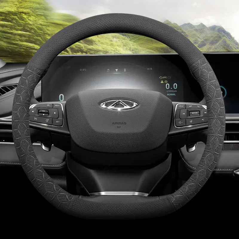 Ruihu 8/9 Chery Ruihu 8pro/plus Ruihu 7plus Erez 8/5 Steering Wheel Cover Suede Four Seasons