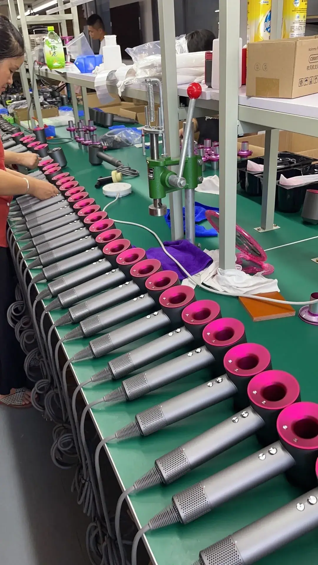 High-Speed Hair Dryer with Purple Handle & Negative Ion Technology — feature 1