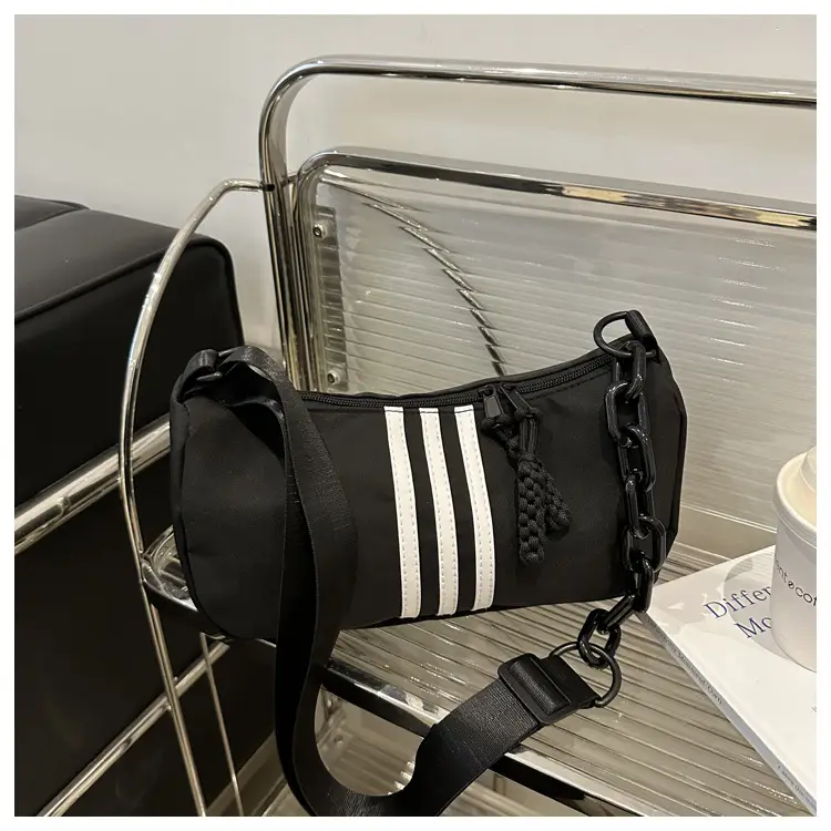 Women's Red 3-Strip Stitched Shoulder Bag — feature 17