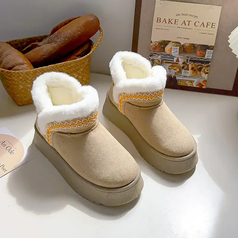 Women Fleece Lined Snow Boots Winter Warm Double Size