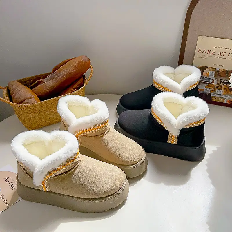 Women Fleece Lined Snow Boots Winter Warm Double Size