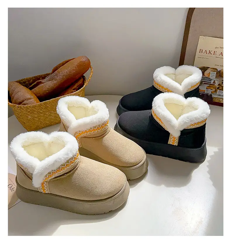 Women Fleece Lined Snow Boots Winter Warm Double Size — feature 5