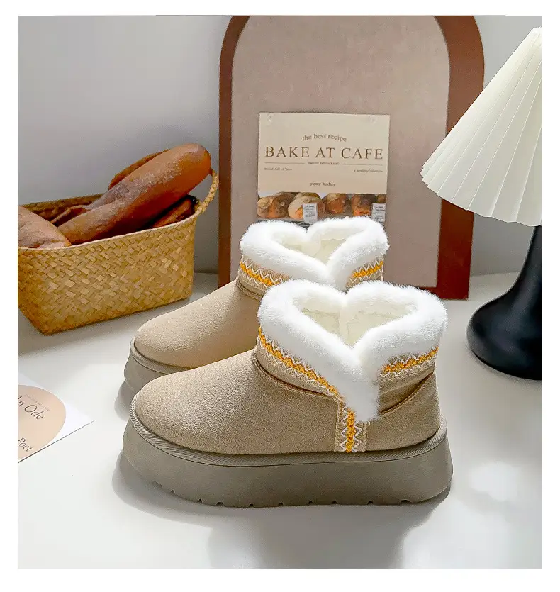 Women Fleece Lined Snow Boots Winter Warm Double Size — feature 6