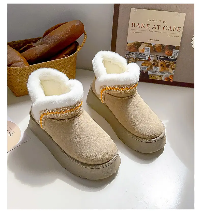 Women Fleece Lined Snow Boots Winter Warm Double Size — feature 7