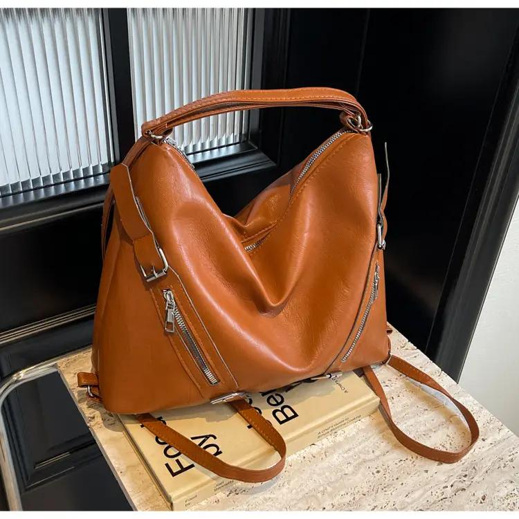 Black Korean Style Shoulder Bag Women 2024 PU Tote - Image 4
