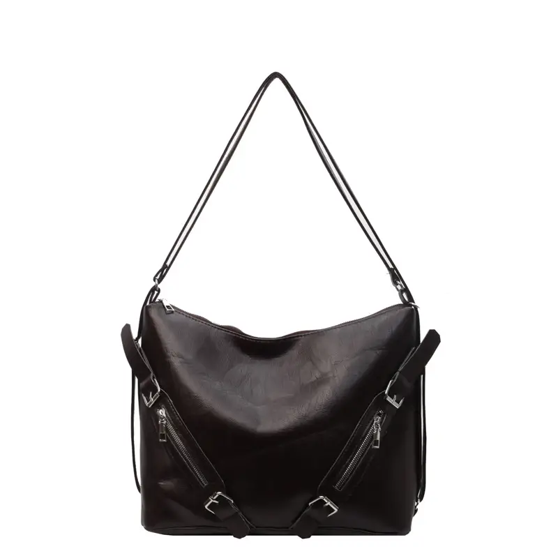 Black Korean Style Shoulder Bag Women 2024 PU Tote - Image 8