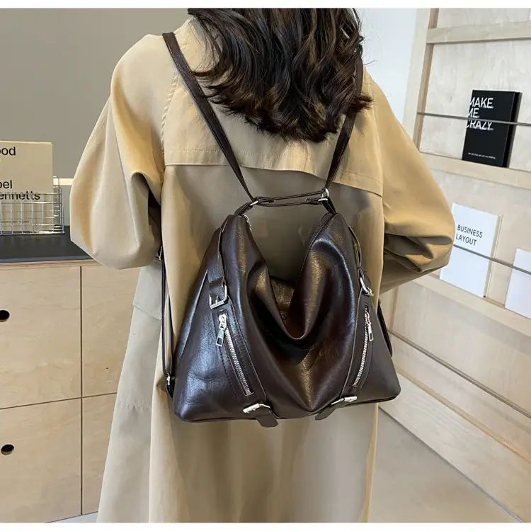 Black Korean Style Shoulder Bag Women 2024 PU Tote — feature 14