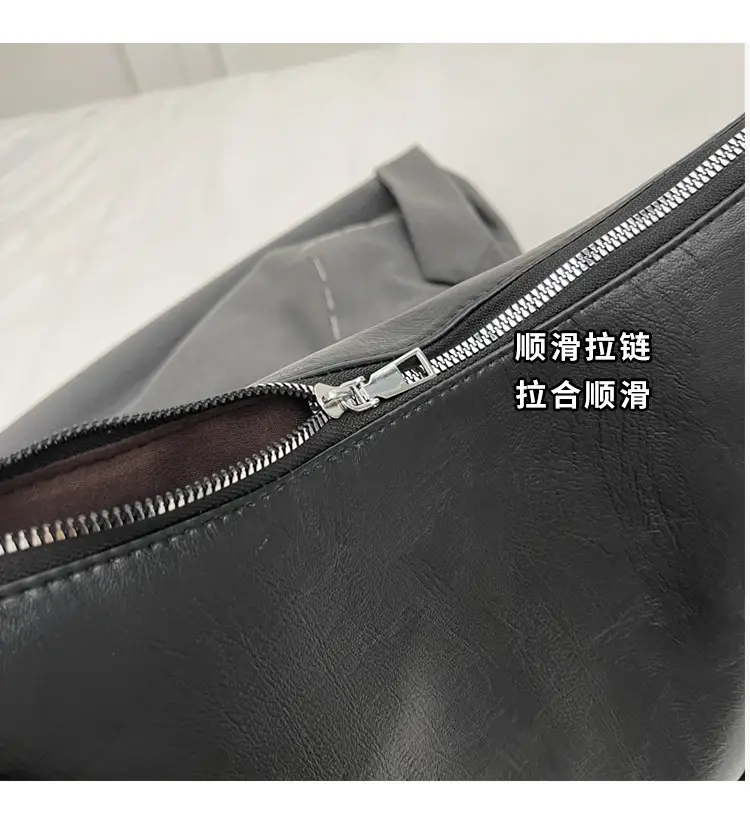 Black Korean Style Shoulder Bag Women 2024 PU Tote — feature 6