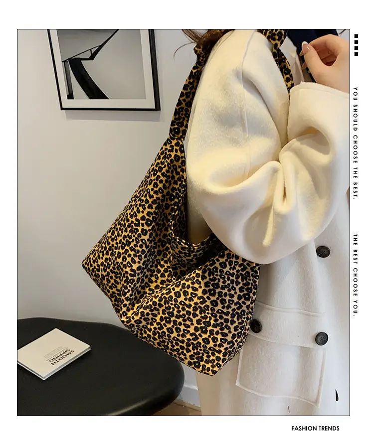 Leopard Print Women's Large Capacity Shoulder Bag 2026 — feature 1