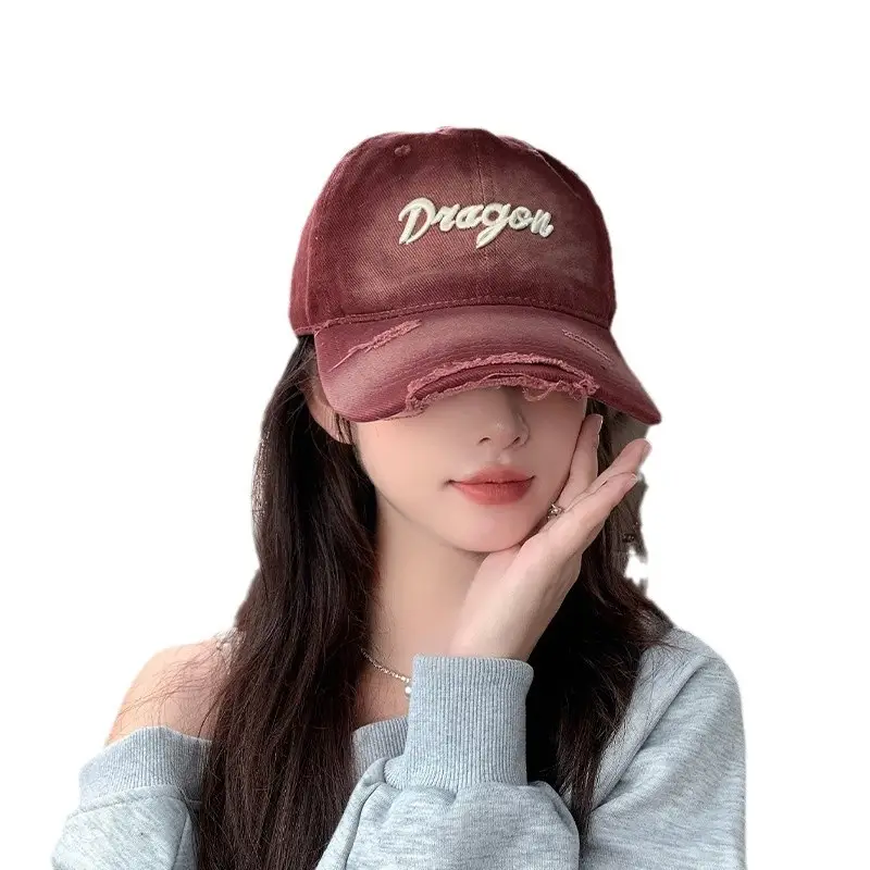 Golden Dragon Embroidered Baseball Cap for Women - Image 8