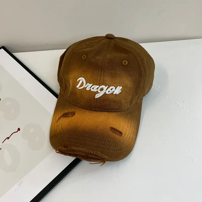 Golden Dragon Embroidered Baseball Cap for Women - Image 2