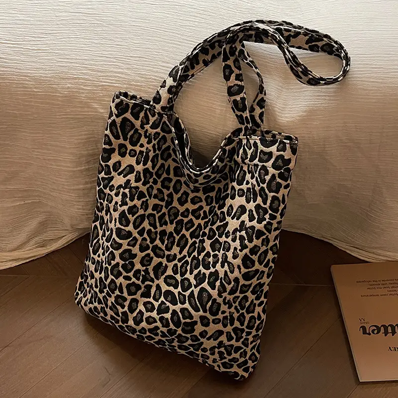 Leopard Print Women Large Tote Bag 2024 - Image 4