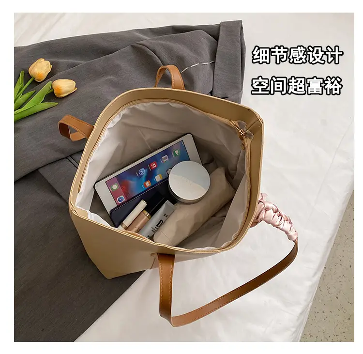 Black Korean Style Ribbon Tote Bag for Women — feature 11