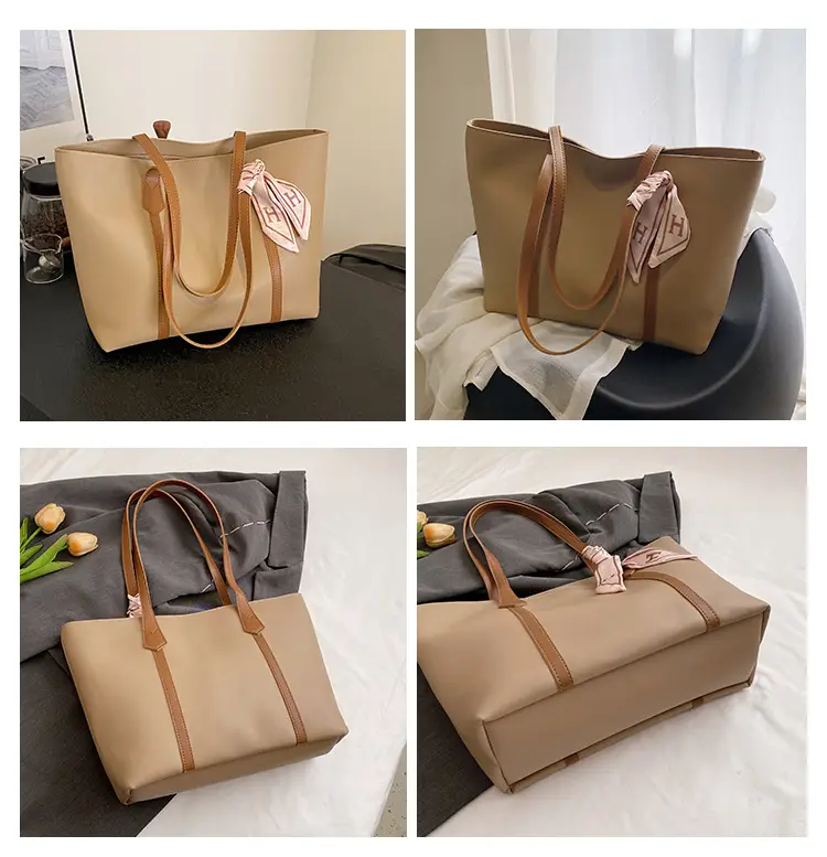 Black Korean Style Ribbon Tote Bag for Women — feature 14