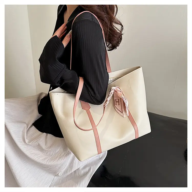 Black Korean Style Ribbon Tote Bag for Women — feature 18