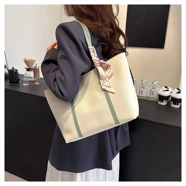 Black Korean Style Ribbon Tote Bag for Women — feature 30