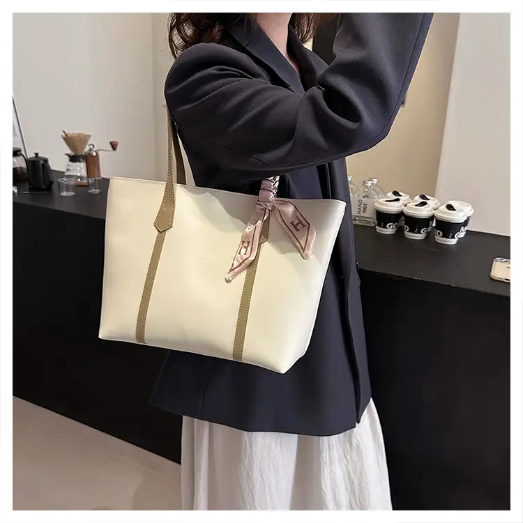 Black Korean Style Ribbon Tote Bag for Women — feature 32