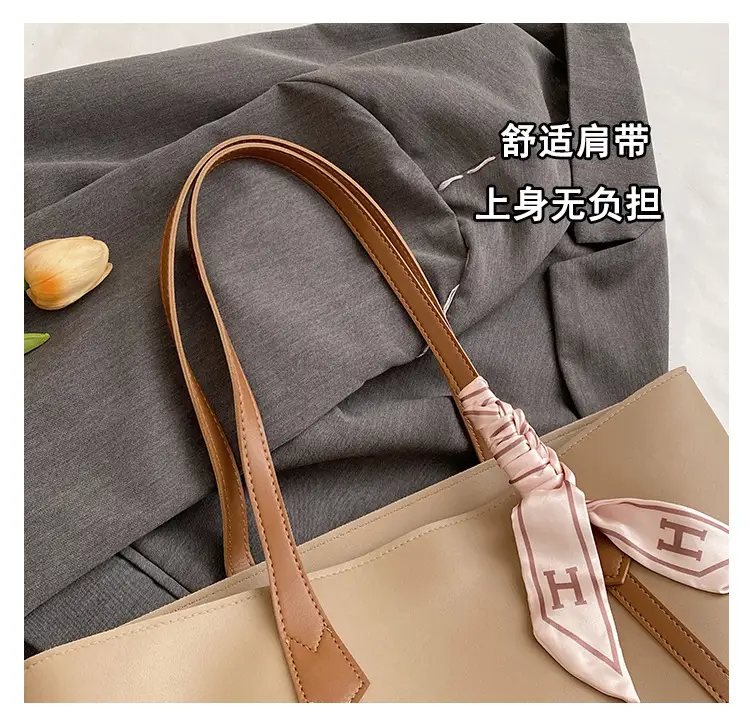 Black Korean Style Ribbon Tote Bag for Women — feature 6