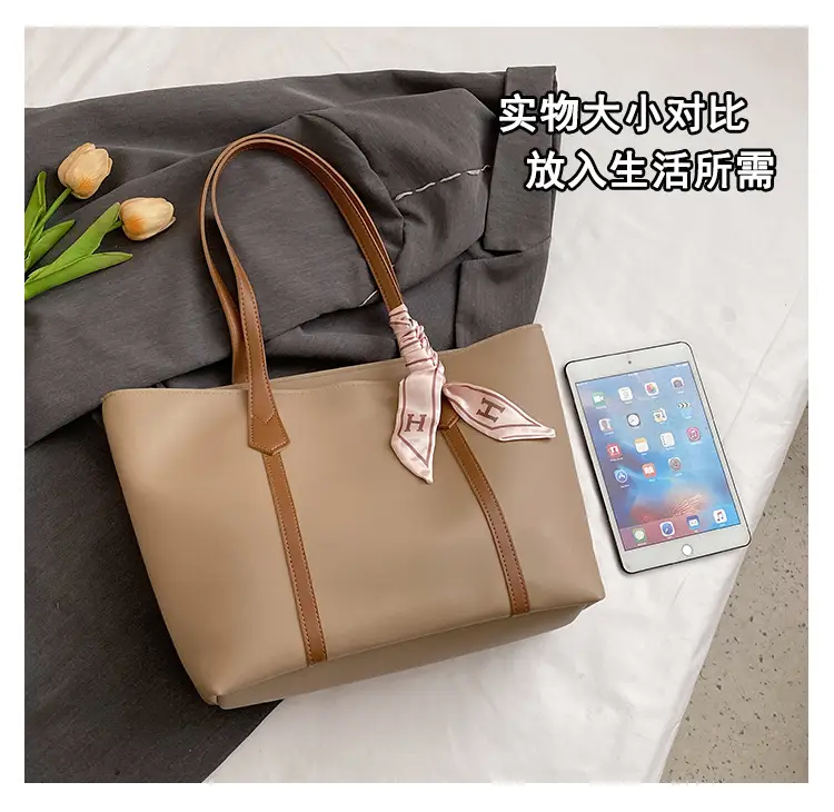 Black Korean Style Ribbon Tote Bag for Women — feature 9