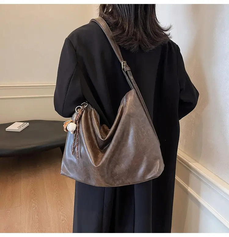 Vintage Brown Tote Bag for Women Large Capacity 2024 — feature 16
