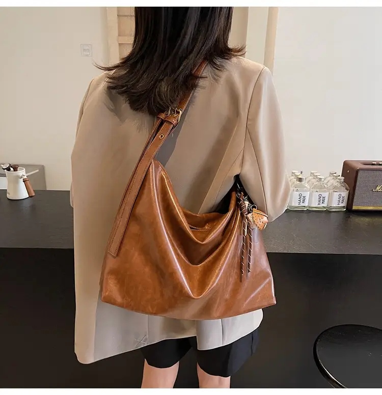 Vintage Brown Tote Bag for Women Large Capacity 2024 — feature 20