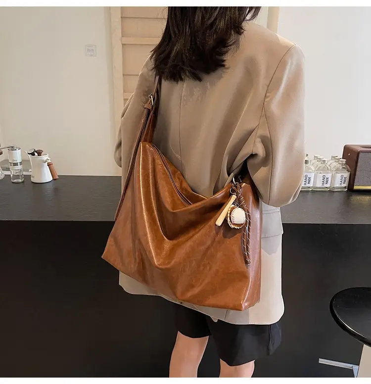 Vintage Brown Tote Bag for Women Large Capacity 2024 — feature 22