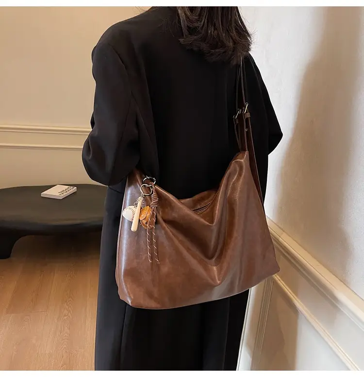 Vintage Brown Tote Bag for Women Large Capacity 2024 — feature 25