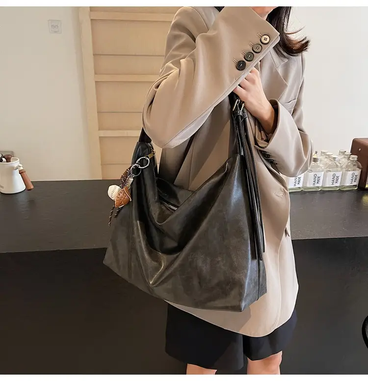 Vintage Brown Tote Bag for Women Large Capacity 2024 — feature 28