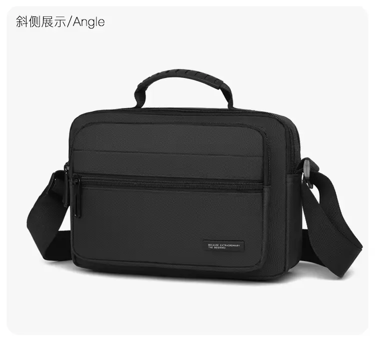 Men's Black Crossbody Bag Oxford Cloth 2024 — feature 30