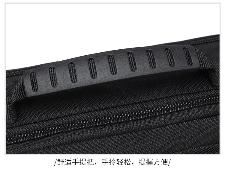 Men's Black Crossbody Bag Oxford Cloth 2024 — feature 35