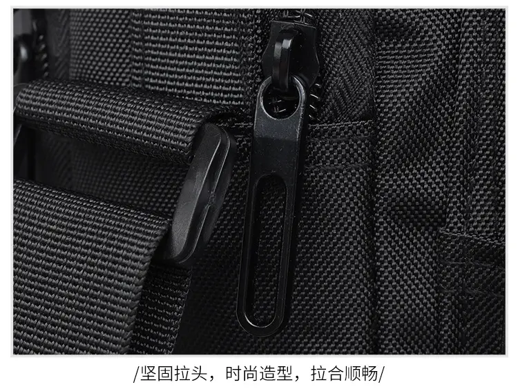 Men's Black Crossbody Bag Oxford Cloth 2024 — feature 36