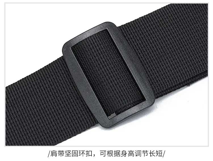 Men's Black Crossbody Bag Oxford Cloth 2024 — feature 37