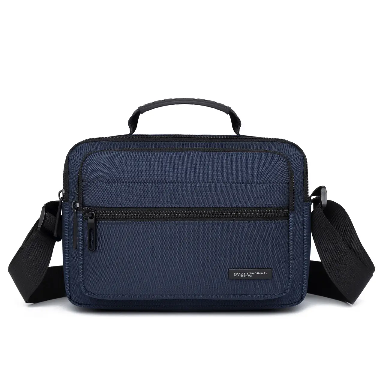 Men's Black Crossbody Bag Oxford Cloth 2024 - Image 2