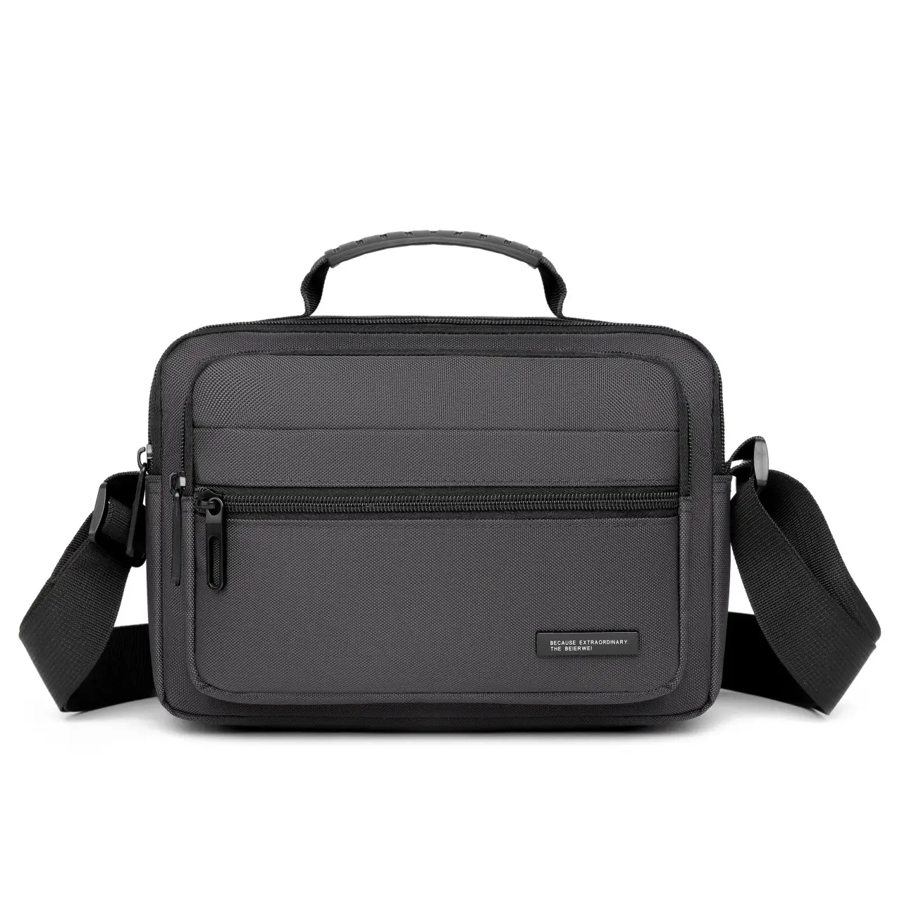 Men's Black Crossbody Bag Oxford Cloth 2024 - Image 3