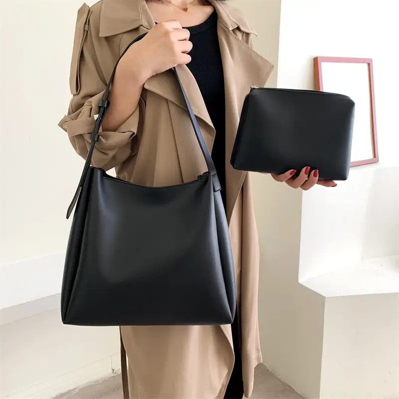 Women's Large Crossbody Bag Brown Leather Casual Mother Tote - Image 7