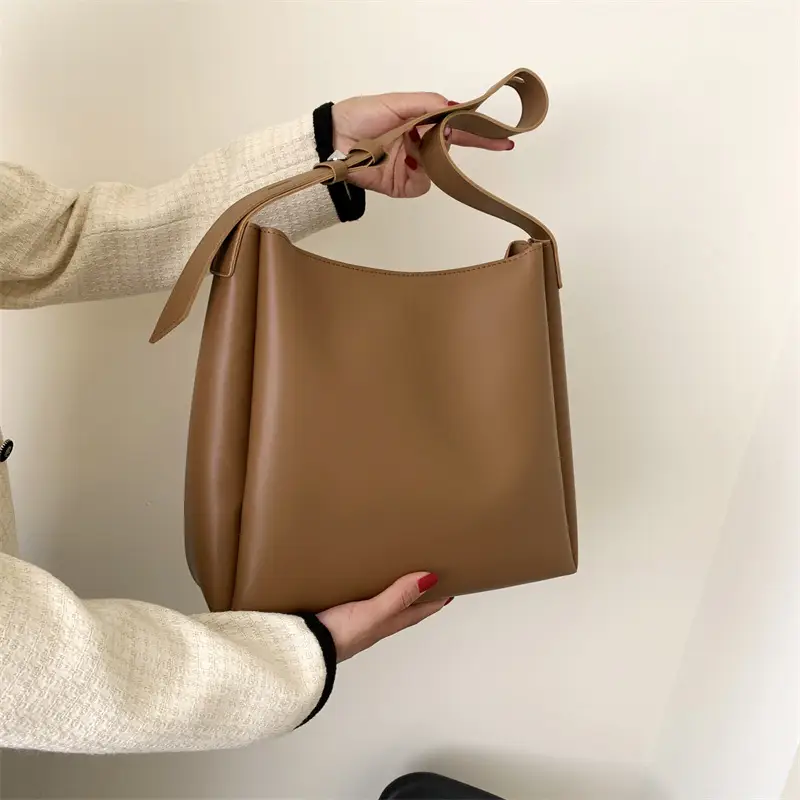 Women's Large Crossbody Bag Brown Leather Casual Mother Tote - Image 9