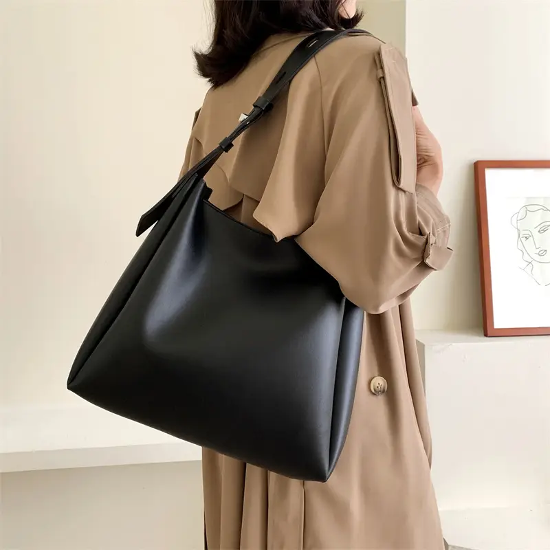 Women's Large Crossbody Bag Brown Leather Casual Mother Tote — feature 1