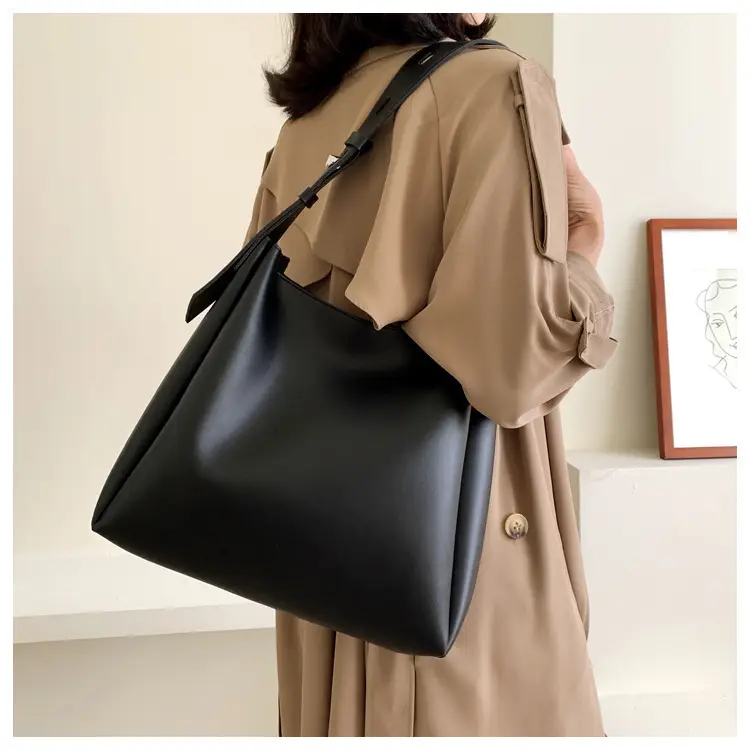 Women's Large Crossbody Bag Brown Leather Casual Mother Tote — feature 23
