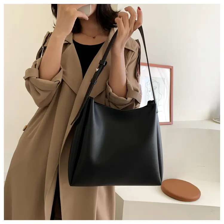 Women's Large Crossbody Bag Brown Leather Casual Mother Tote — feature 24